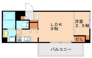 アルティザ春日原駅前クロスの物件間取画像